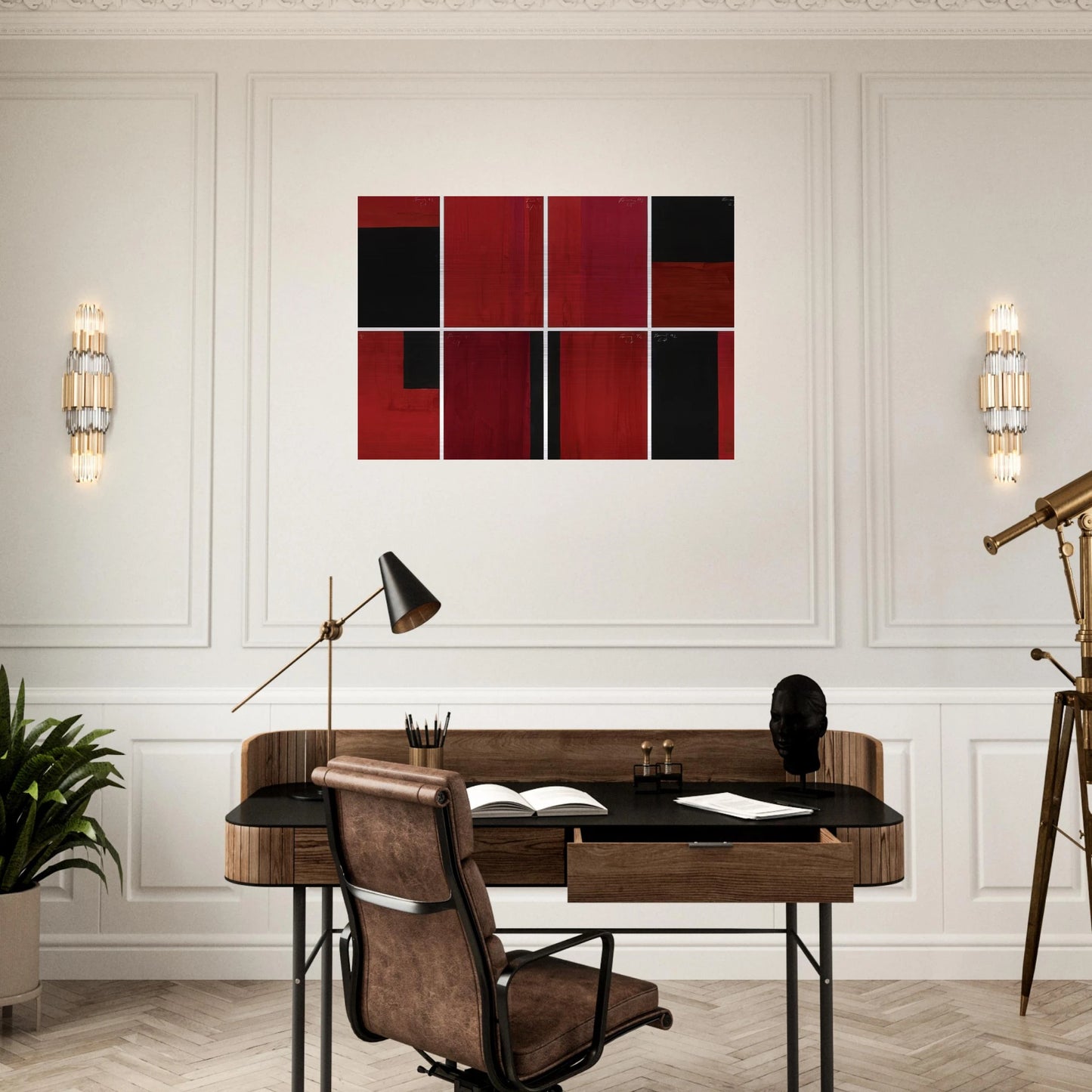 Untitled in 8 Parts - 1992 - Gunther Forg Brushed Aluminum Print - 70x100 cm / 28x40 inches | Gunther Forg Aluminum Print | Gunther Forg Prints