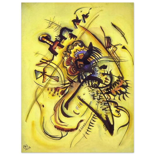 Wassily Kandinsky - TO THE UNKNOWN VOICE 1916 Fine Art Poster - Default Title
