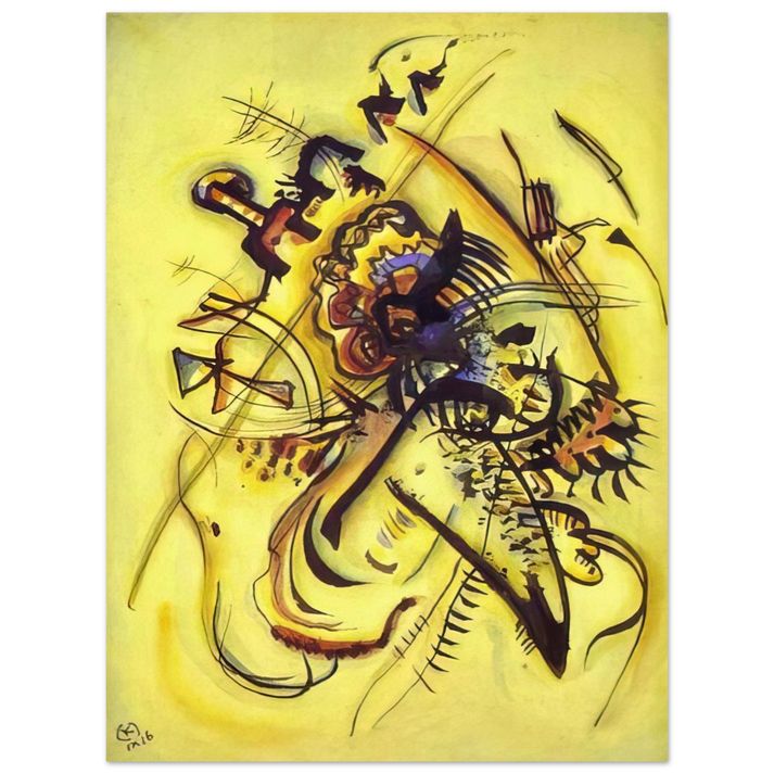 Wassily Kandinsky - TO THE UNKNOWN VOICE 1916  75x100 cm / 30x40inches Fine Art Poster