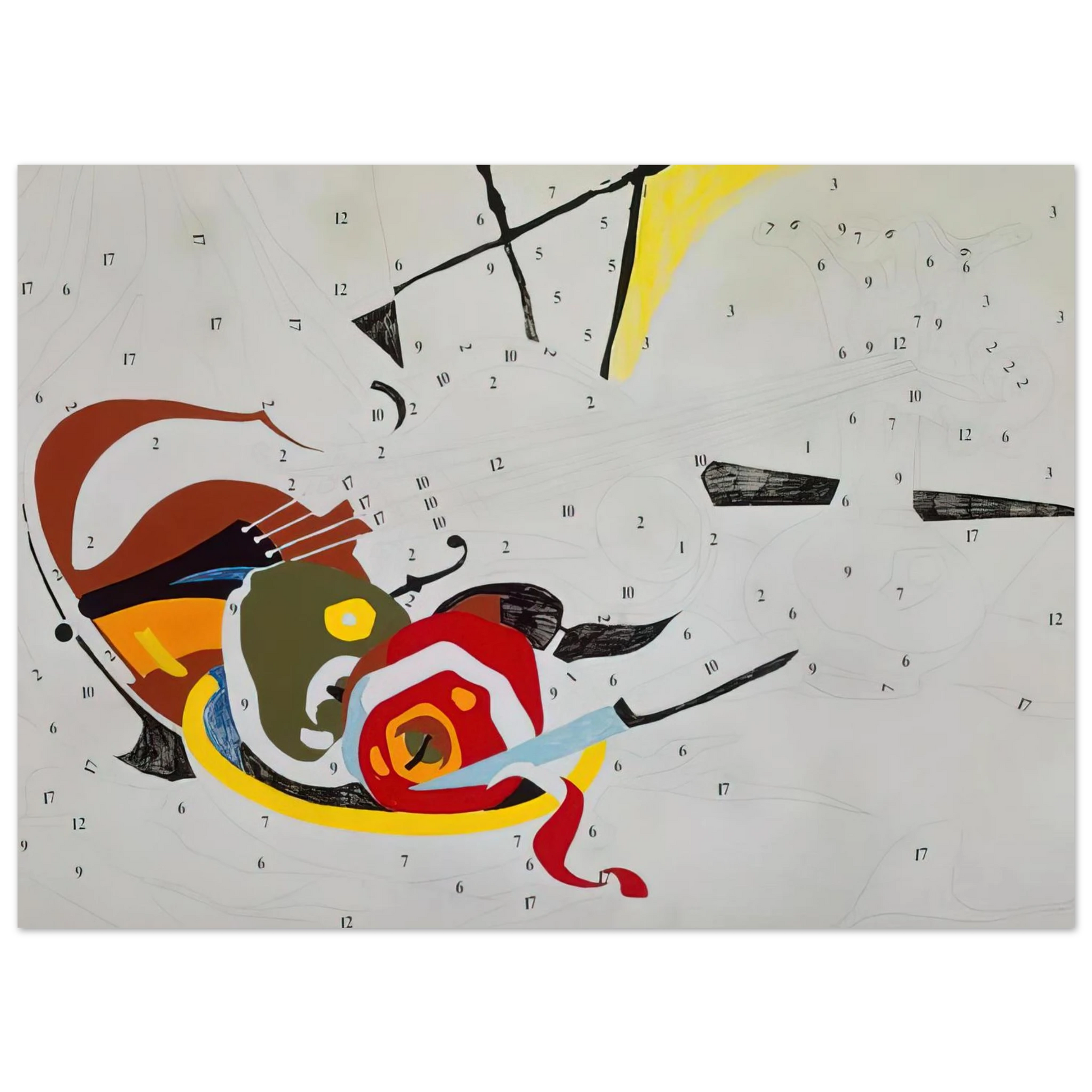 Andy Warhol - Do It Yourself  Violin  Fine Art Poster - 40x60 cm / 16x24 inches