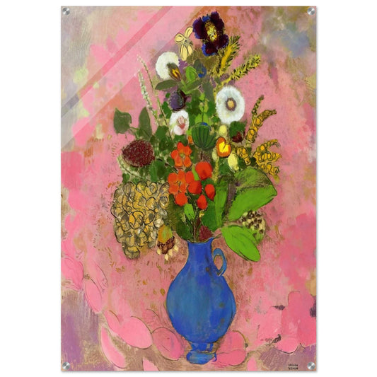 FLOWERS 1905 - Odilon Redon Acrylic Print - 70x100 cm / 28x40″ inches