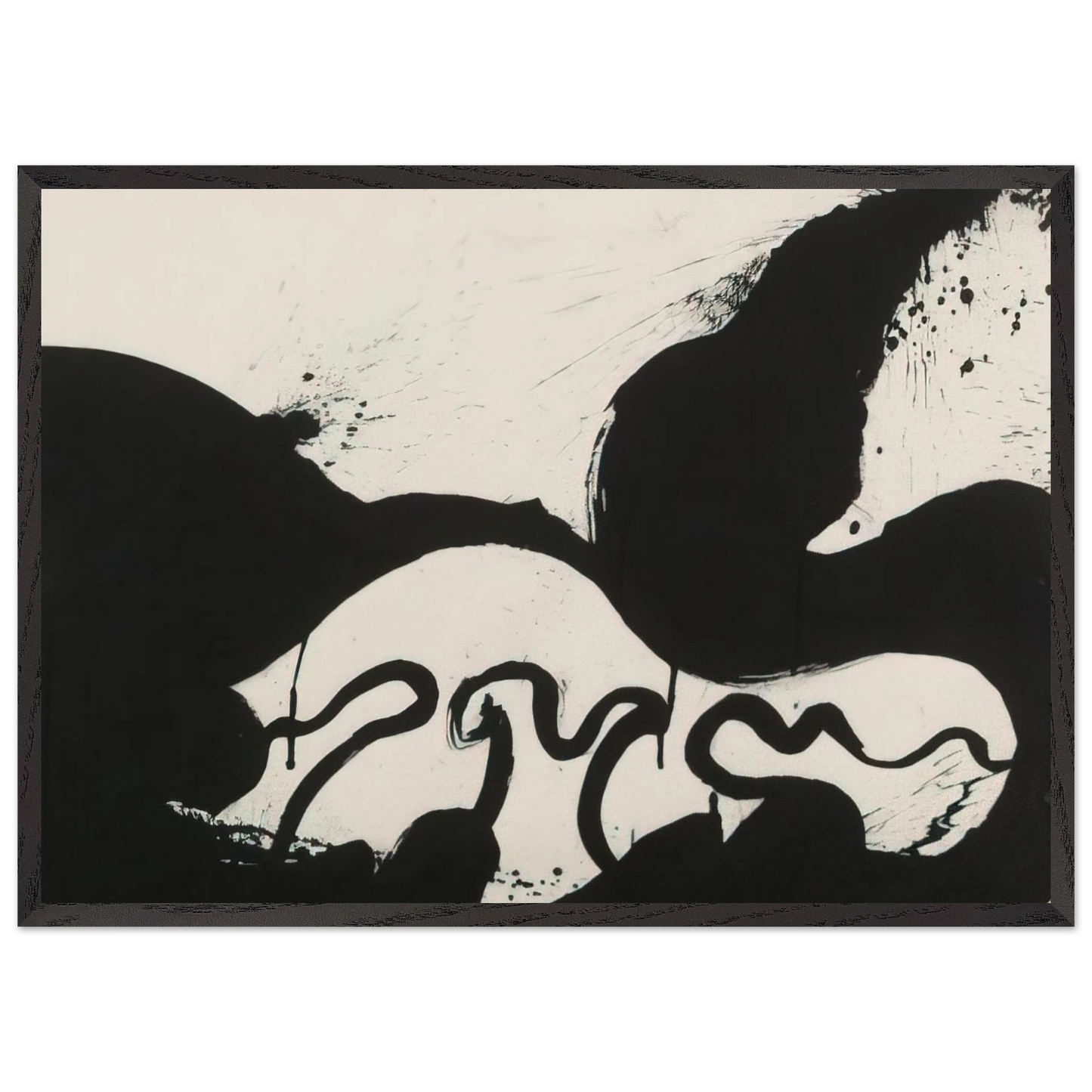 Helen Frankenthaler - Untitled - 1973 Wall art - 40x50 cm / 16x20 inches - Premium Wooden Framed Poster With Fine Art Paper - Wood frame