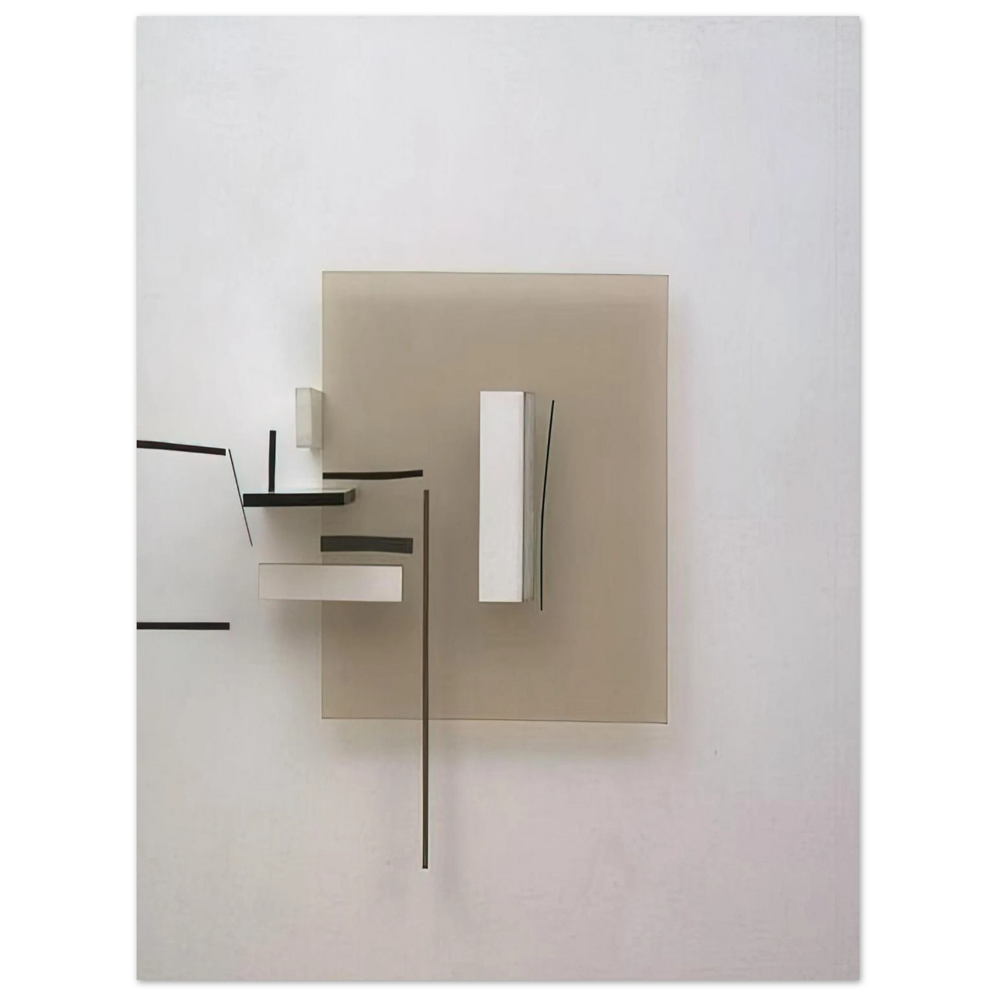 Victor Pasmore - Synthetic Construction White and Black - 1966 Fine Art Poster - Default Title