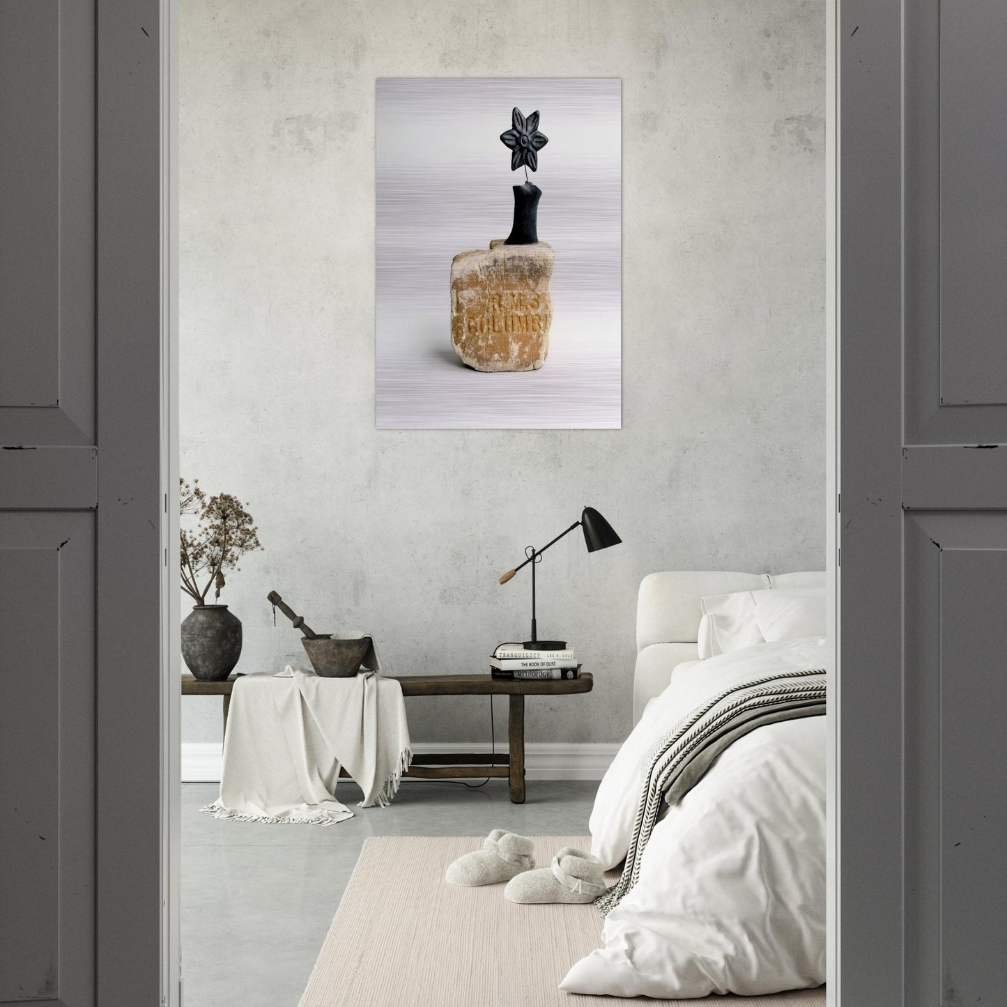 UNTITLED 1995 - Robert Rauschenberg Brushed Aluminum Print - 70x100 cm / 28x40 inches | Robert Rauschenberg Aluminum Print | Robert Rauschenberg Prints