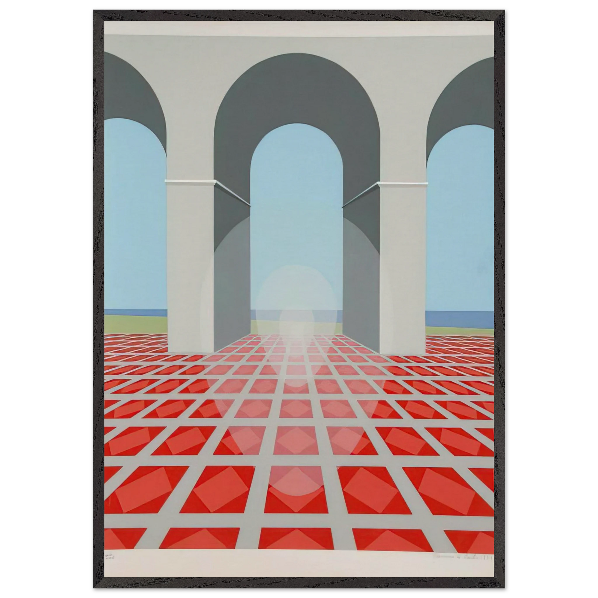 Arches - 1979 - Clarence Holbrook Carter Framed Art Print – Black Wooden Frame - Default Title - -Framed Art Print