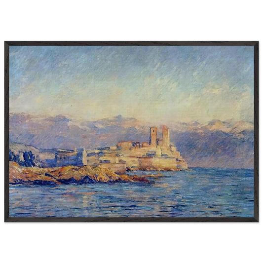 The Castle in Antibes - claude monet Framed Art Print – Black Wooden Frame - Default Title - -Framed Art Print