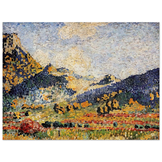 Henri-Edmond Cross - Les Petits, Montagnes Mauresques Fine Art Poster - Default Title