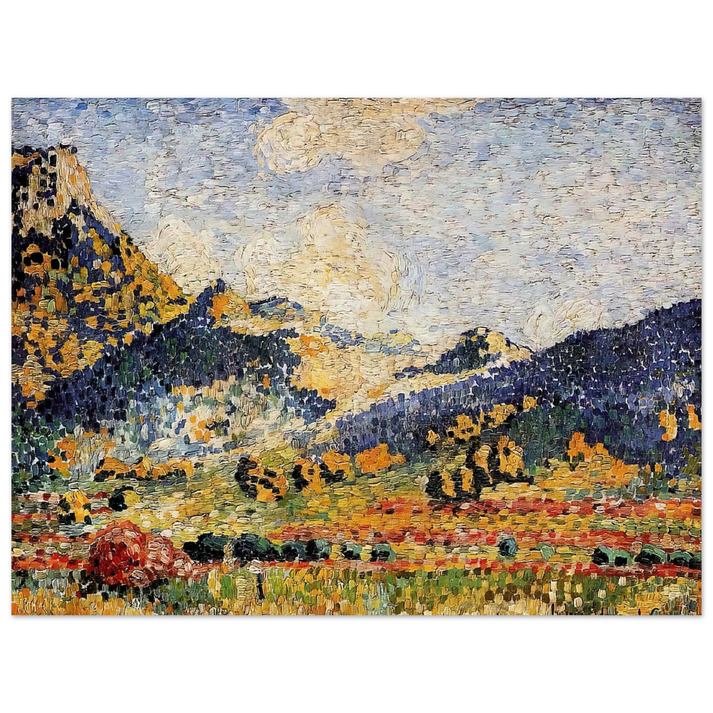 Henri-Edmond Cross - Les Petits, Montagnes Mauresques  75x100 cm / 30x40inches Fine Art Poster