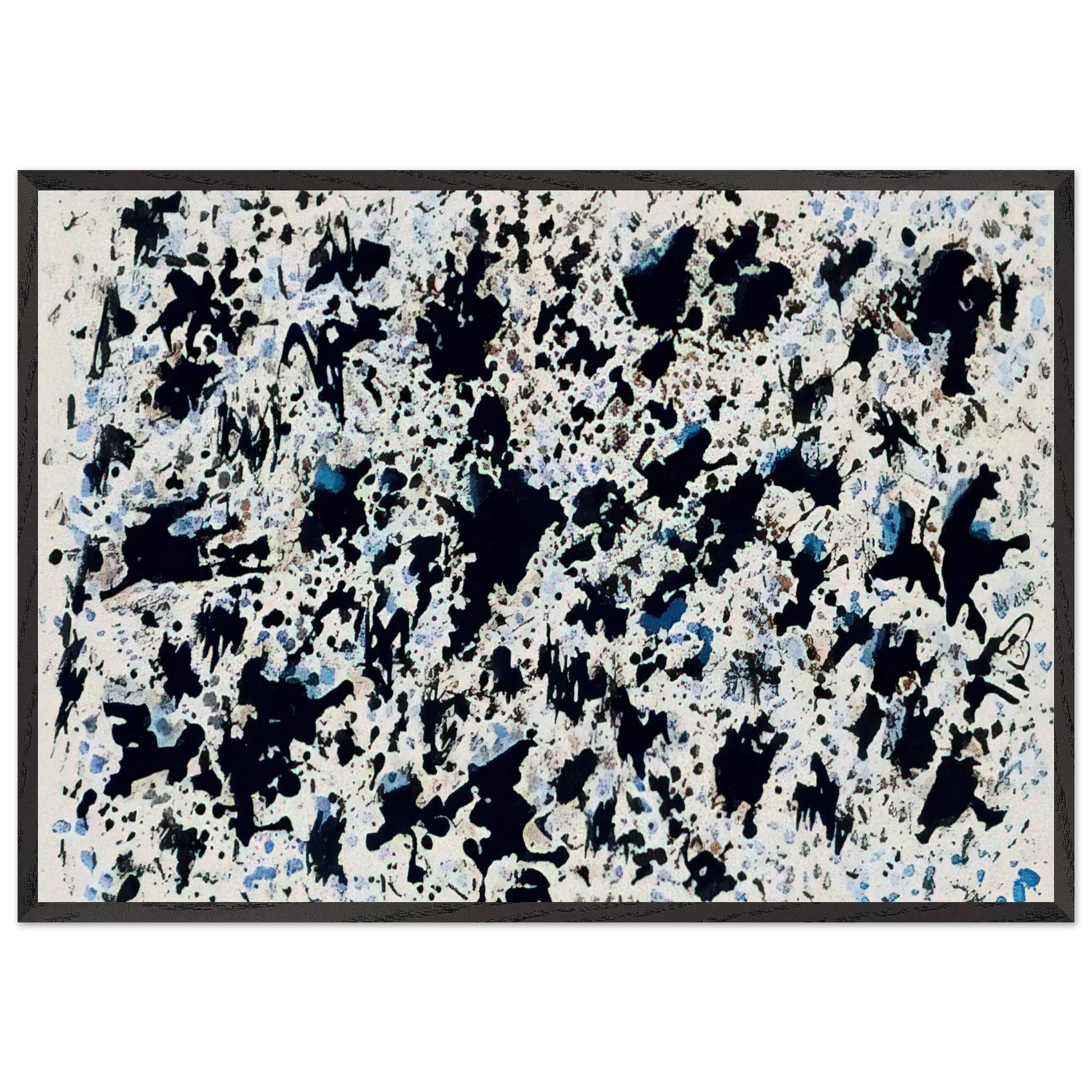 UNTITLED 1 N5 - Henri Michaux Framed Art Print – Black Wooden Frame - Default Title - -Framed Art Print