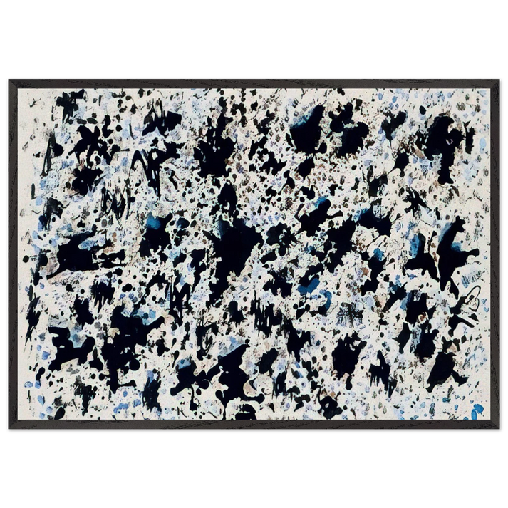 UNTITLED 1 N5 - Henri Michaux 70x100 cm / 28x40 inches Framed Art Print – Black Wooden Frame