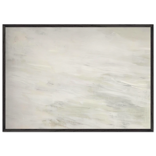 Hero and Leandro  A Painting in Four Parts  Part III - Cy Twombly Framed Art Print – Black Wooden Frame - Default Title - -Framed Art Print