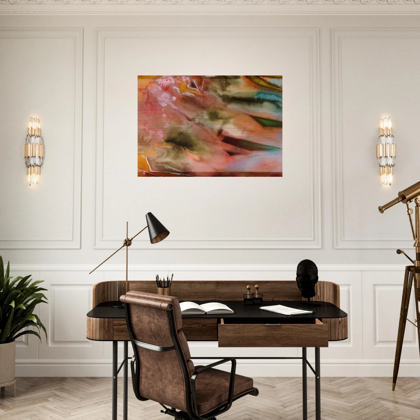 Loon - Sam Gilliam Brushed Aluminum Print - 70x100 cm / 28x40 inches | Sam Gilliam Aluminum Print | Sam Gilliam Prints