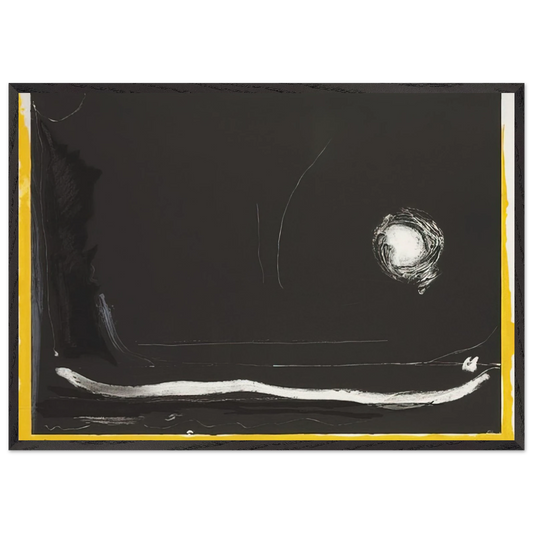 Yellow Jack - 1985 - Helen Frankenthaler Framed Art Print – Black Wooden Frame - Default Title - -Framed Art Print