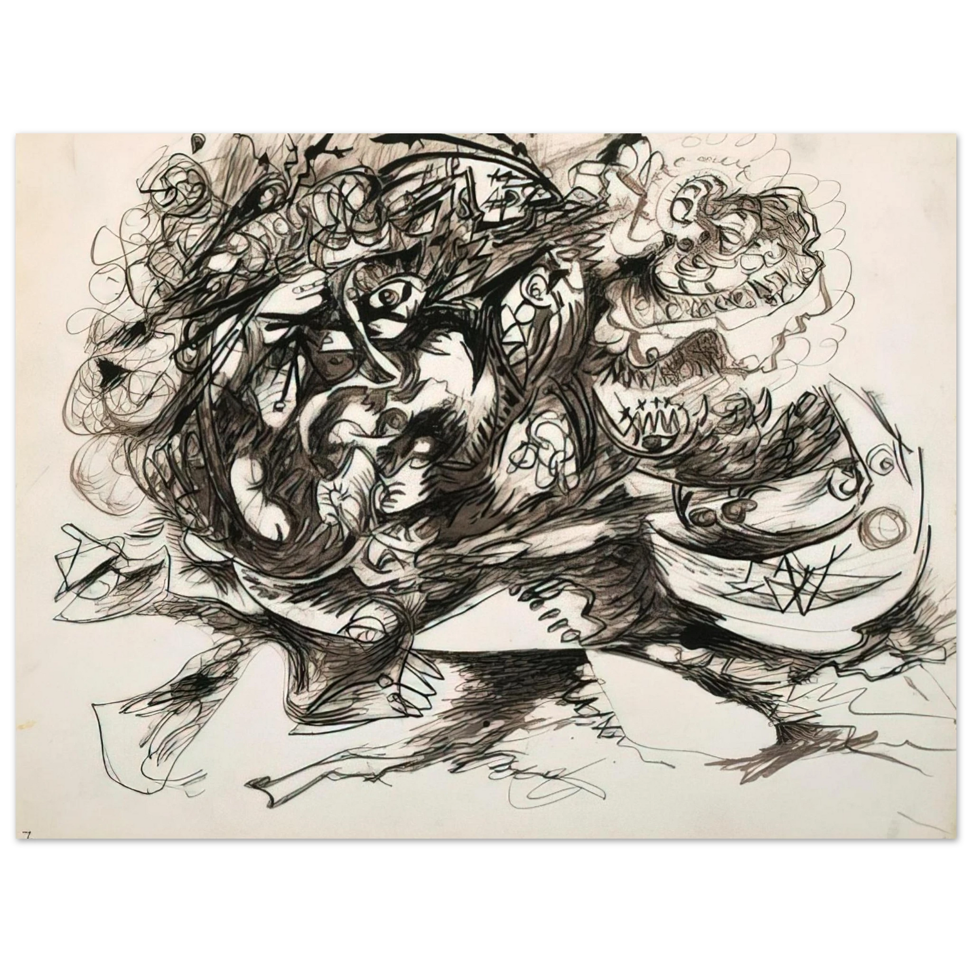 Jackson Pollock - UNTITLED O CONNOR THAW 771 Fine Art Poster - Default Title