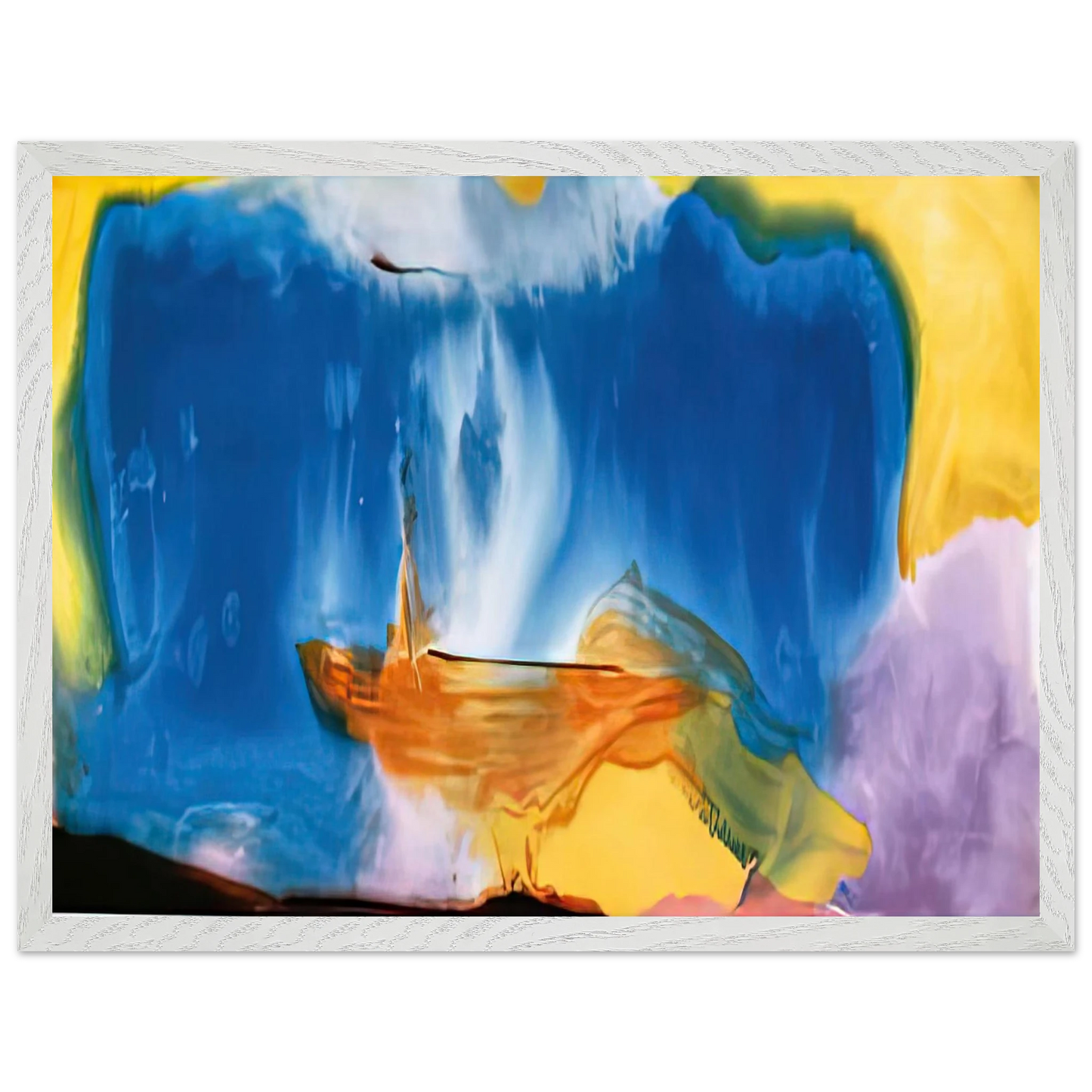 Helen Frankenthaler - Moveable Blue, 1973- Wall Art - 60x80 cm / 24x32 inches - Fine Art Poster - -