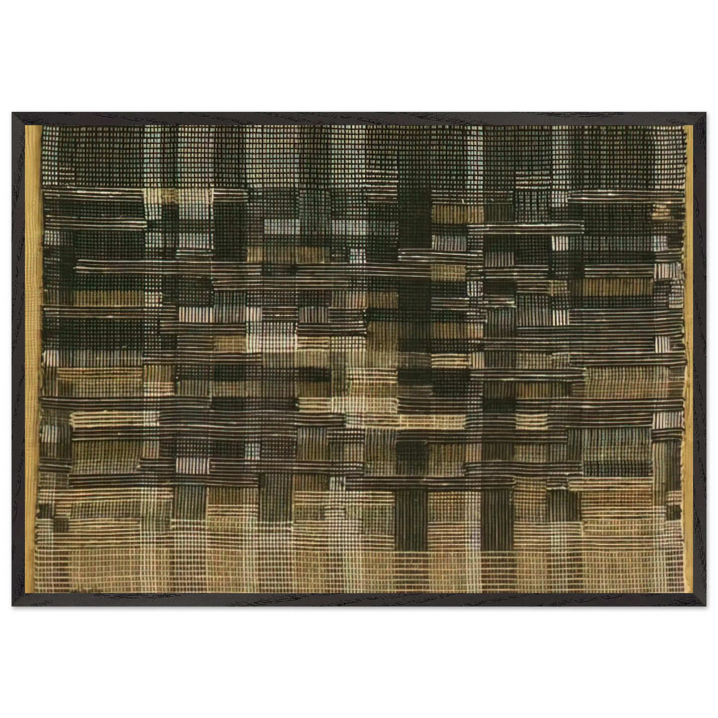TAPESTRY 1948 - Anni Albers Framed Art Print – Black Wooden Frame - Default Title - -Framed Art Print