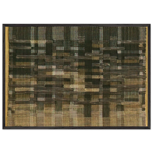 TAPESTRY 1948 - Anni Albers Framed Art Print – Black Wooden Frame - Default Title - -Framed Art Print