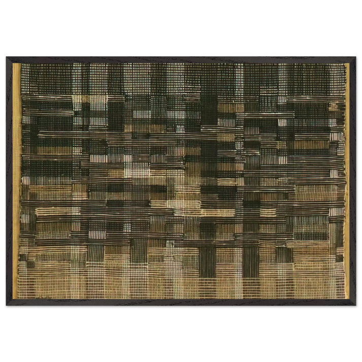 TAPESTRY 1948 - Anni Albers 70x100 cm / 28x40 inches Framed Art Print – Black Wooden Frame