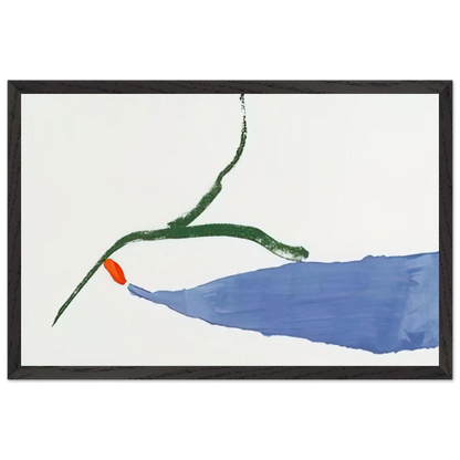Helen Frankenthaler - A Little Zen - 1970 Wall art - 60x80 cm / 24x32 Inches - Premium Wooden Framed Poster With Fine Art Paper - Wood frame