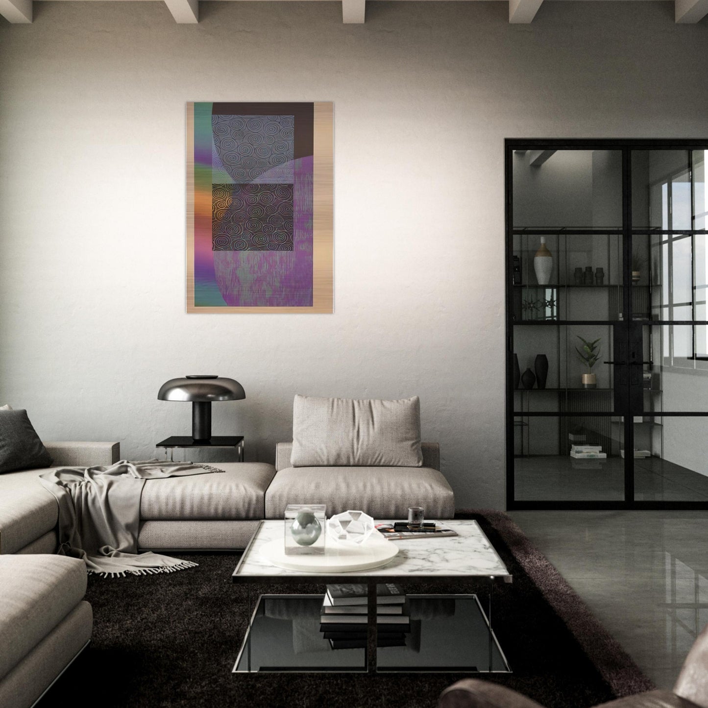 Recitals - Sam Gilliam Brushed Aluminum Print - 70x100 cm / 28x40 inches | Sam Gilliam Aluminum Print | Sam Gilliam Prints