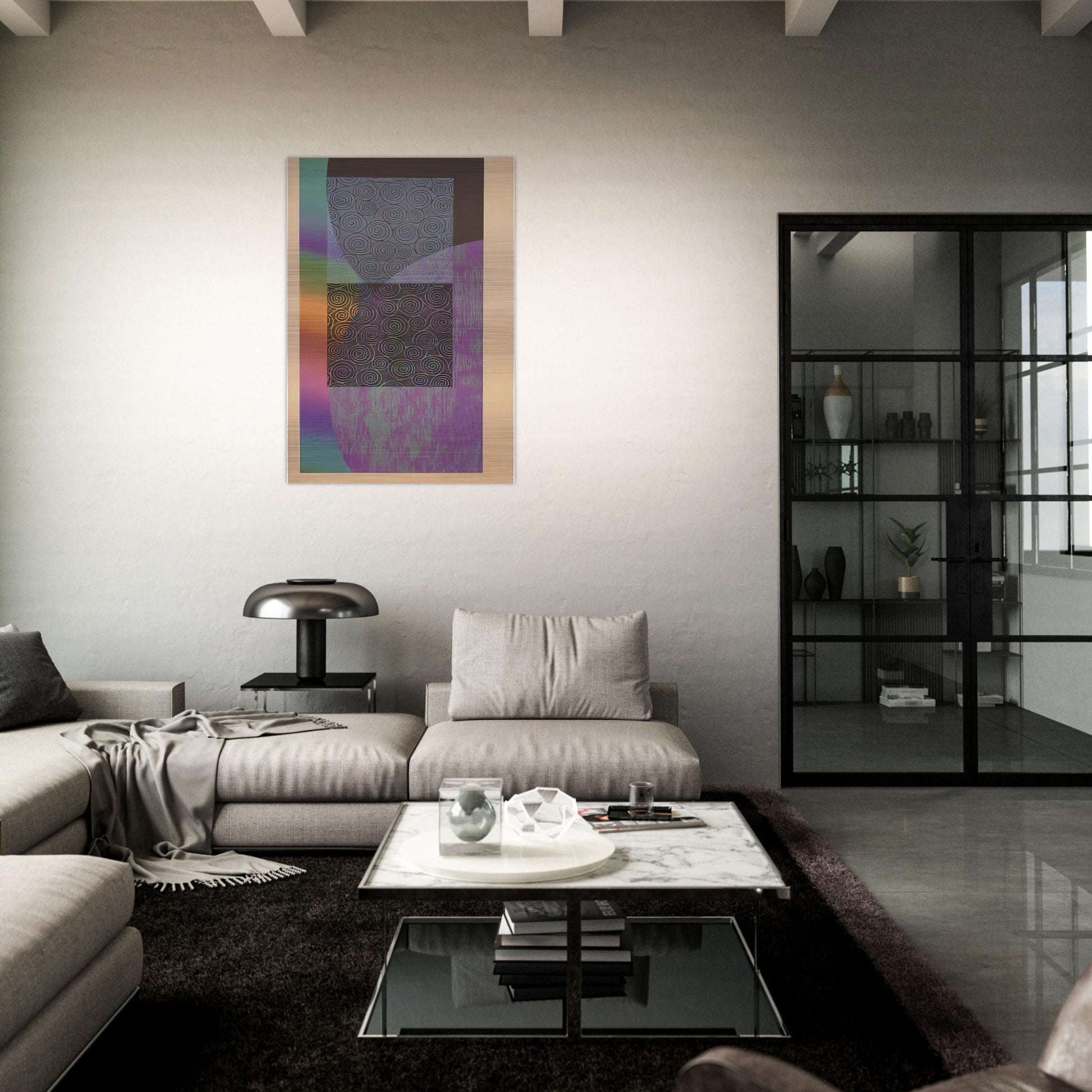 Recitals - Sam Gilliam Brushed Aluminum Print - 70x100 cm / 28x40 inches | Sam Gilliam Aluminum Print | Sam Gilliam Prints