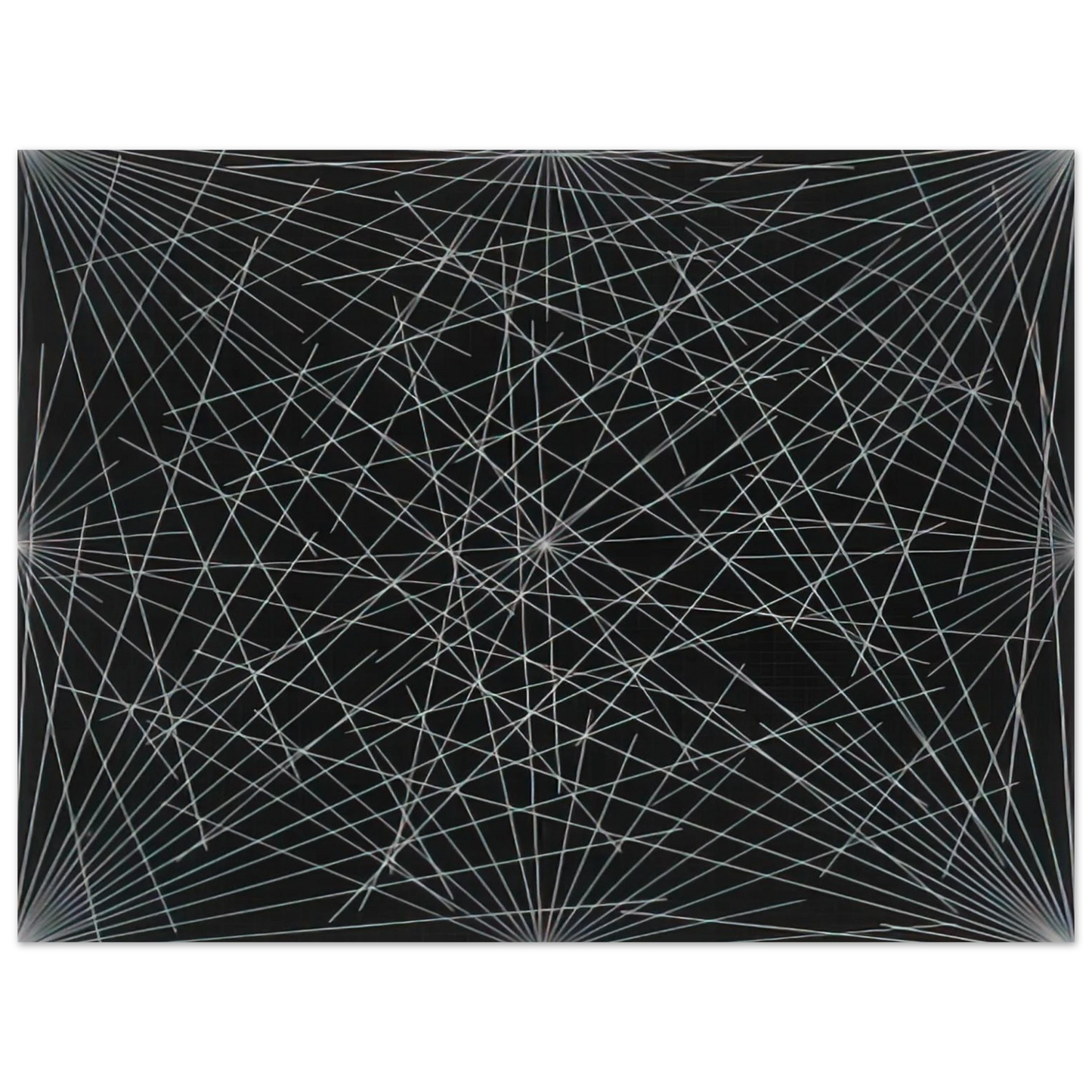 Sol LeWitt - Lines From Corners, Sides  the Centre, to Points on a Grid Fine Art Poster - Default Title