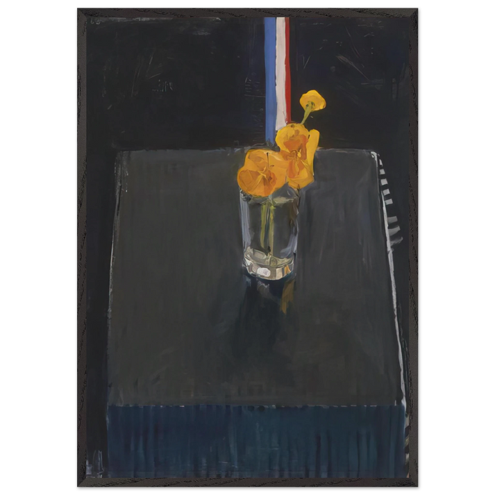 POPPIES N4 - Richard Diebenkorn 70x100 cm / 28x40 inches Framed Art Print – Black Wooden Frame