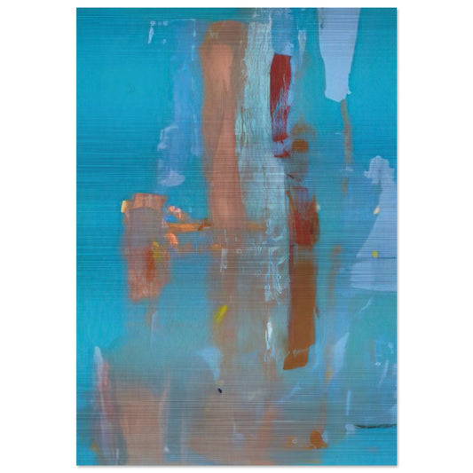 In on Blue - 1976 - Helen Frankenthaler Brushed Aluminum Print - 70x100 cm / 28x40 inches | Helen Frankenthaler Aluminum Print | Helen Frankenthaler Prints