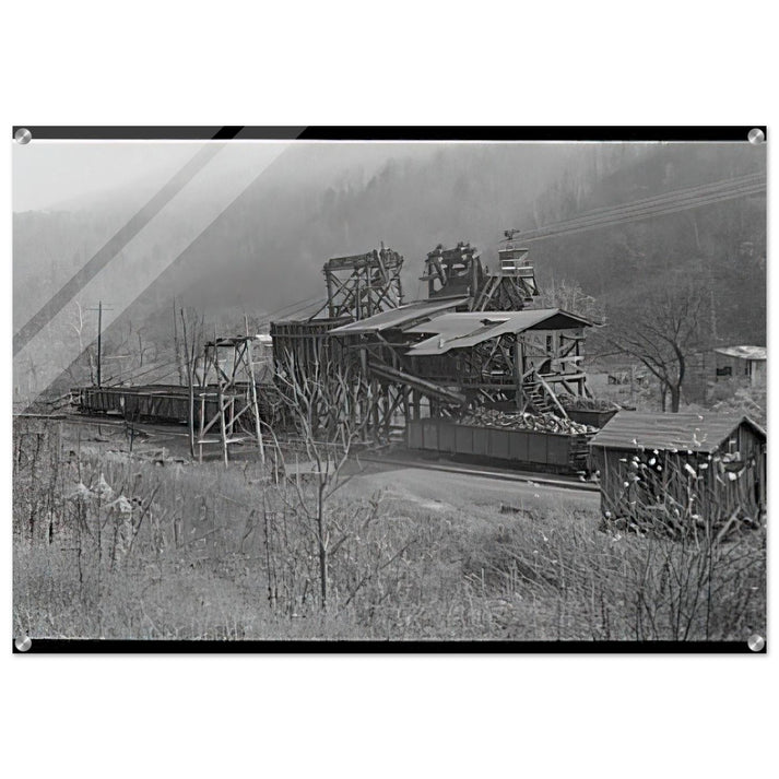 LOADING RECENTLY MINED COAL IN JENKINS 1935 - Ben Shahn Acrylic Print - 70x100 cm / 28x40″ inches