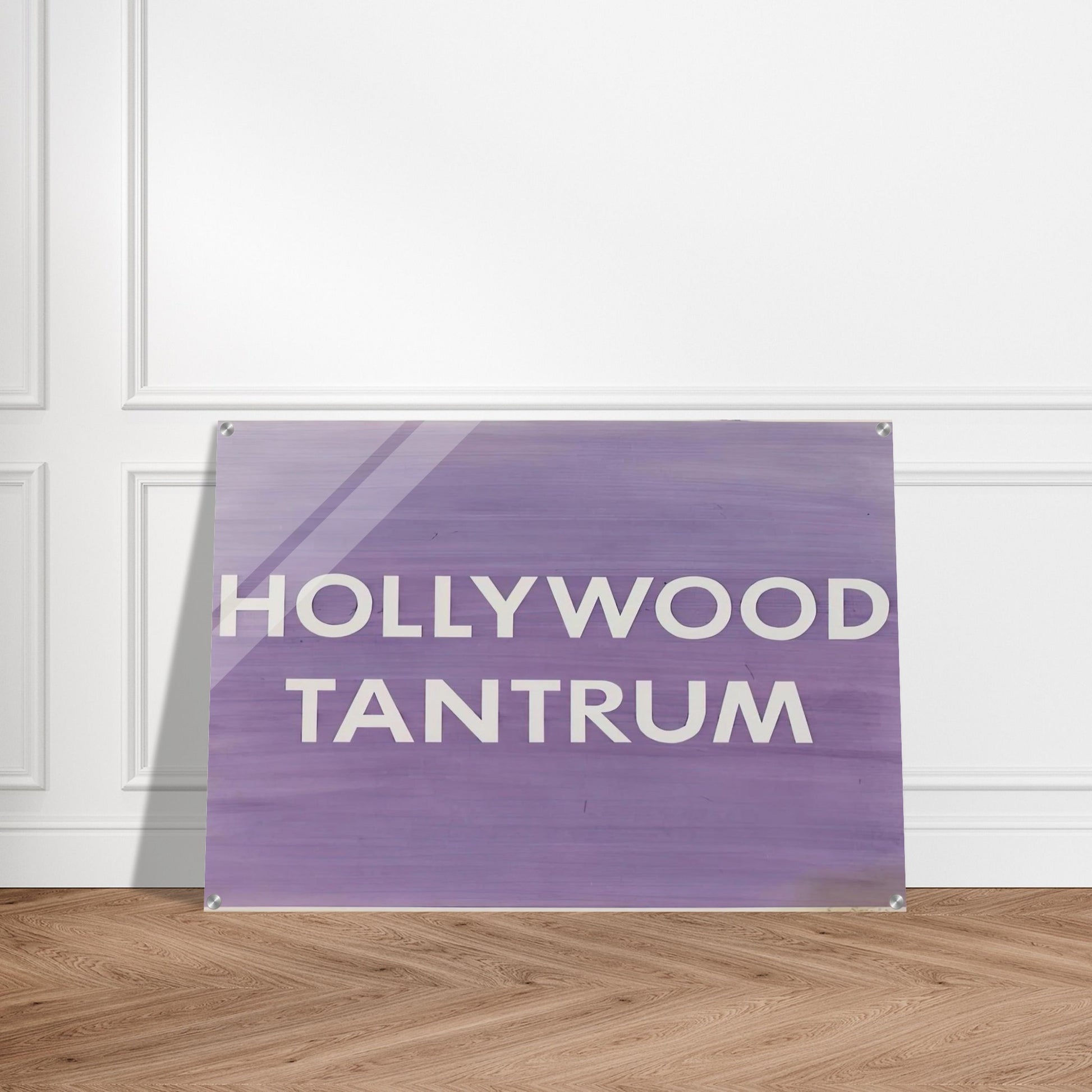HOLLYWOOD TANTRUM 1979 - Edward Ruscha Acrylic Print - 70x100 cm / 28x40″ inches | Edward Ruscha Wall Art | Edward Ruscha Prints