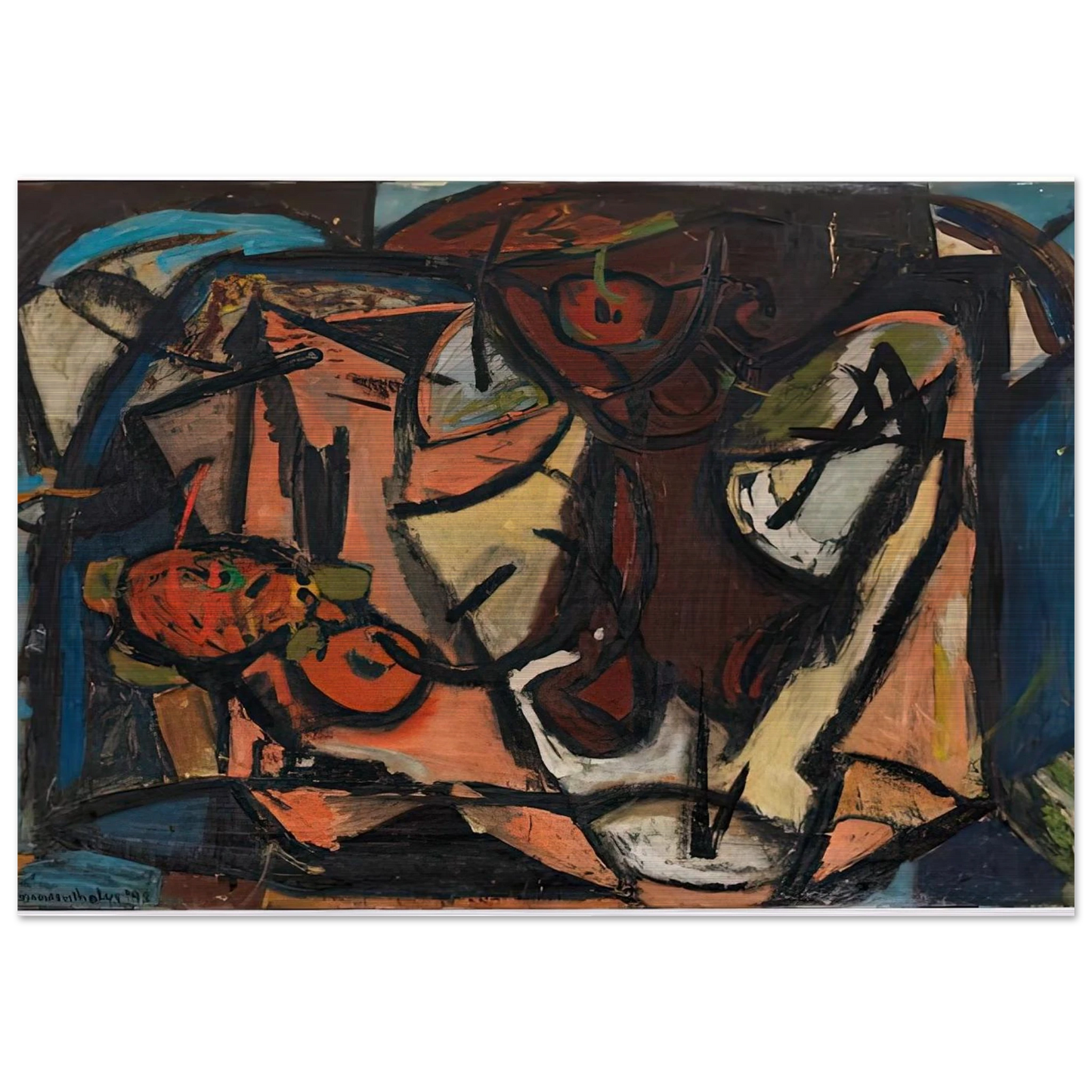 Still Life, 1948- - Helen Frankenthaler Brushed Aluminum Print - 70x100 cm / 28x40 inches | Helen Frankenthaler Aluminum Print | Helen Frankenthaler Prints