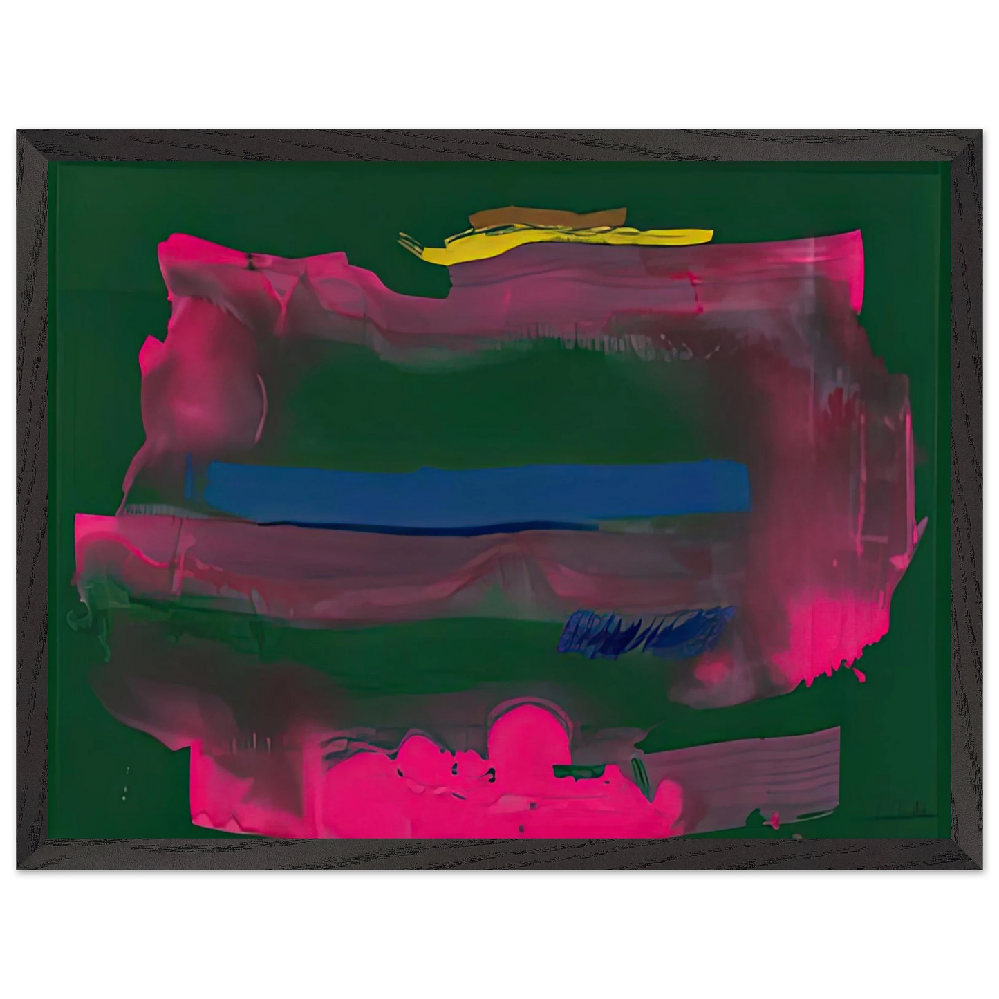 Helen Frankenthaler - Reef, 1991- Wall Art - 30x40 cm / 12x16 inches - Premium Wooden Framed Poster With Fine Art Paper - White frame