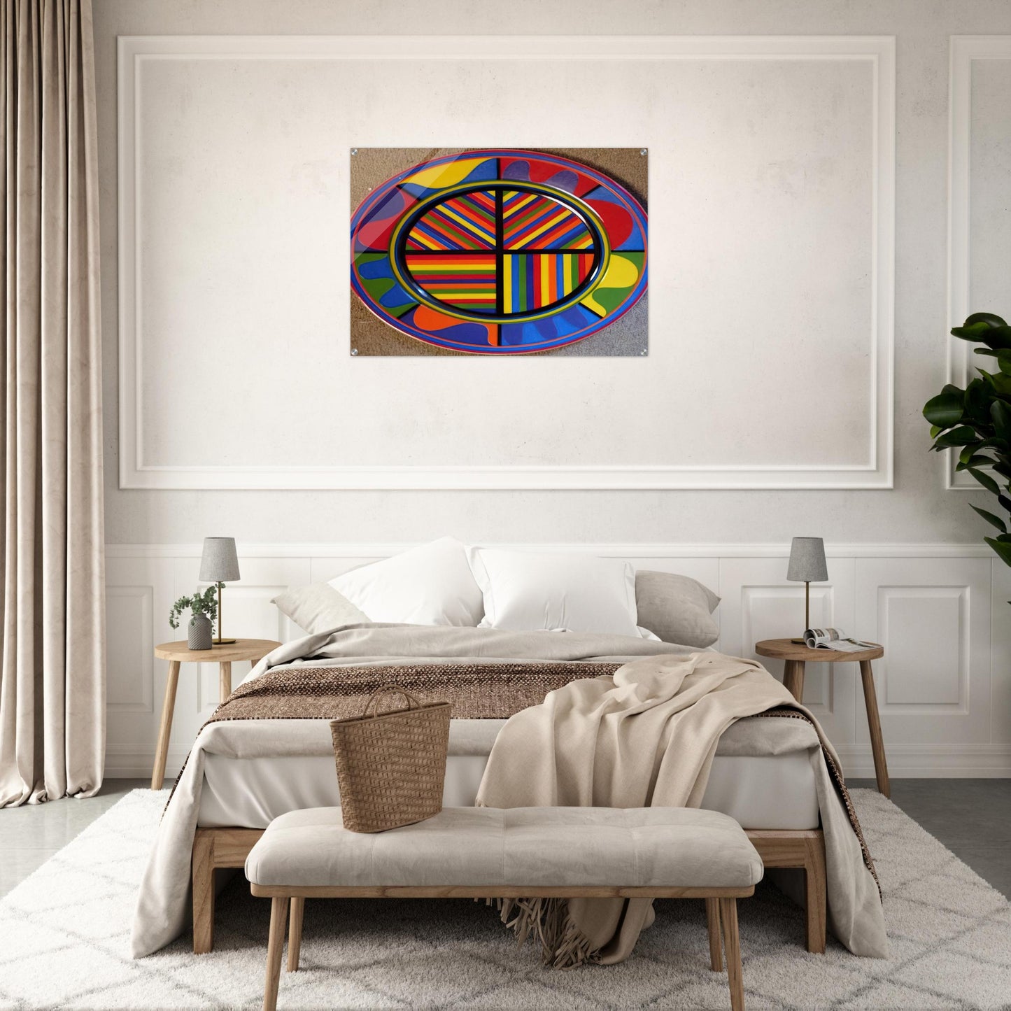 Lines in Four Directions - Sol LeWitt Acrylic Print - 70x100 cm / 28x40″ inches | Sol LeWitt Wall Art | Sol LeWitt Prints