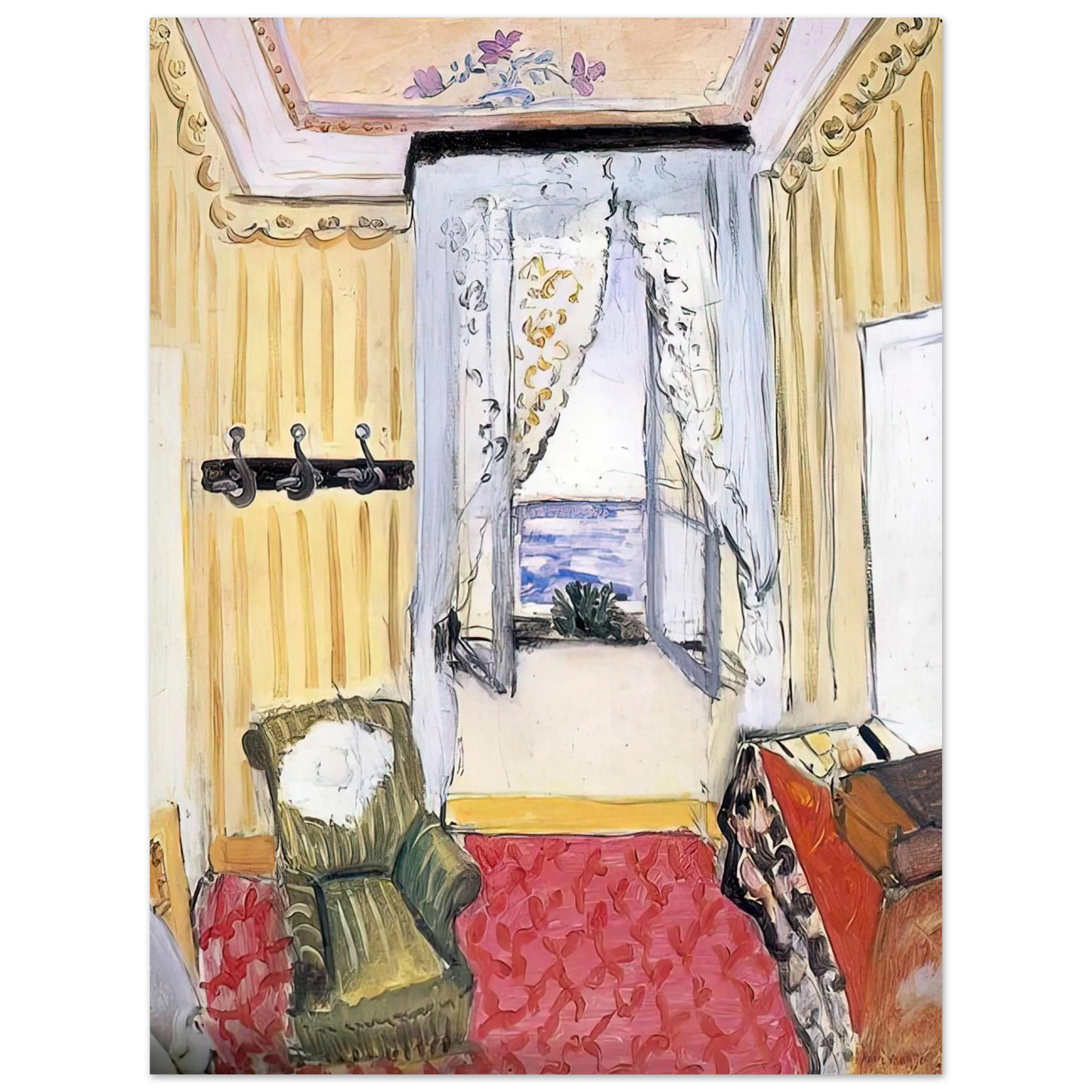 Henri Matisse - MY ROOM AT THE BEAU RIVAGE 1918 Fine Art Poster - Default Title