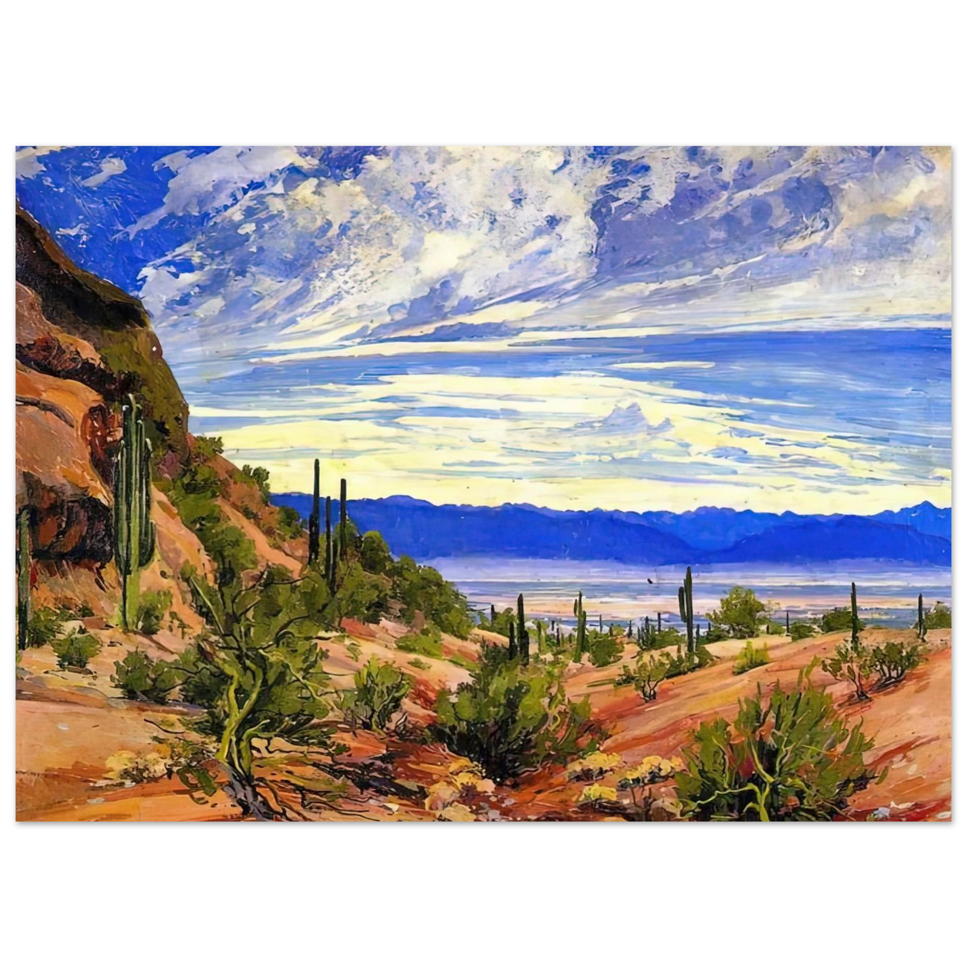 Maynard Dixon - WASHOE WICKIUP 1919 Wall art - A1 (59.4 x 84.1  cm) - Premium Wooden Framed Poster With Fine Art Paper - Black frame