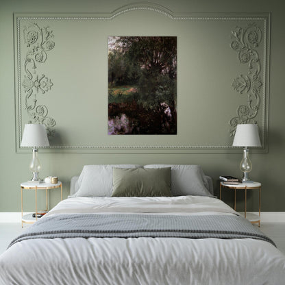 A Backwater at Wargrave - John Singer Sargent Brushed Aluminum Print - 70x100 cm / 28x40 inches | John Singer Sargent Aluminum Print | John Singer Sargent Prints