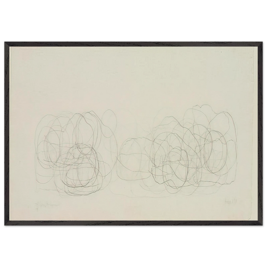 7R15 Where RRyoanji - 1983 - John Cage Framed Art Print – Black Wooden Frame - Default Title - -Framed Art Print