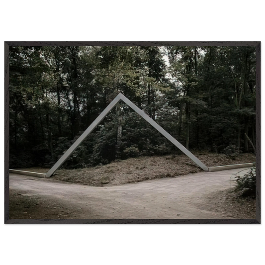 La plate-bande - 1988 - Francois Morellet Framed Art Print – Black Wooden Frame - Default Title - -Framed Art Print