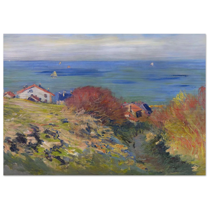 Pourville - claude monet Brushed Aluminum Print - 70x100 cm / 28x40 inches | claude monet Aluminum Print | claude monet Prints