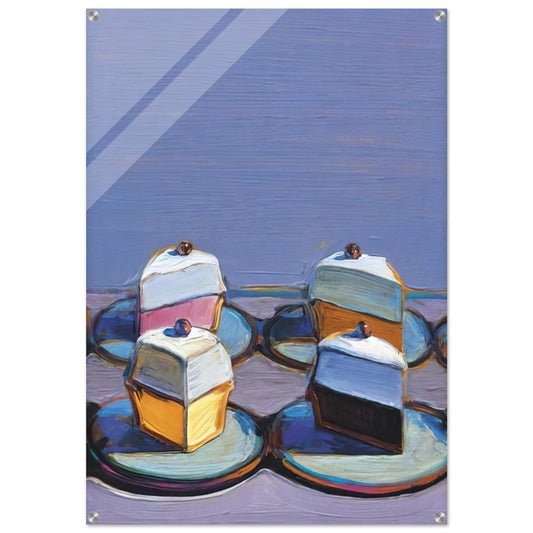 Meringue Mix - 1999 - Wayne Thiebaud Acrylic Print - 70x100 cm / 28x40″ inches | Wayne Thiebaud Wall Art | Wayne Thiebaud Prints