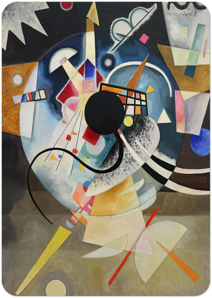 A CENTRE 1924 By Wassily Kandinsky Pack of 10 Post Cards | Wassily Kandinsky Post Cards | A6 (10.5 x 14.8 cm) - 4.1 x 5.8 inches