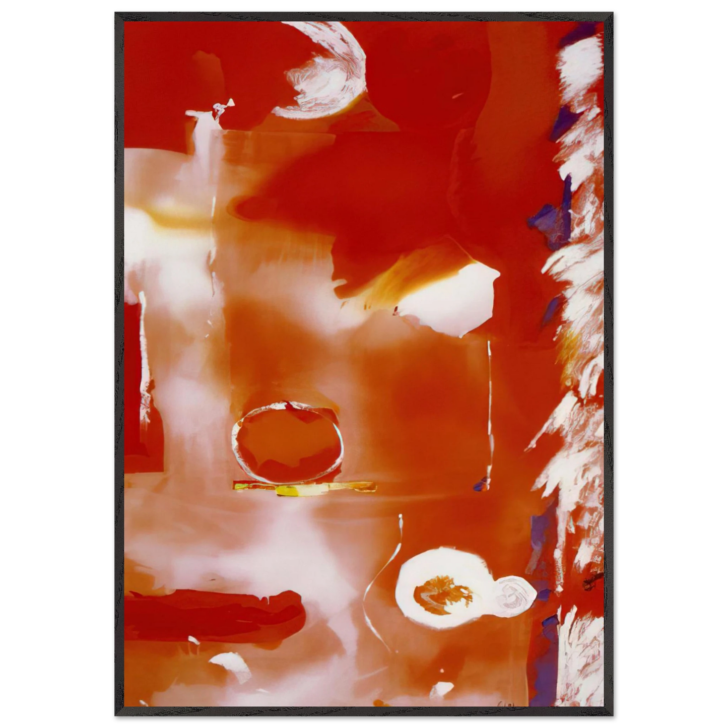 Helen Frankenthaler - Seeing the Moon on a Hot Summer Day - 1987 Wall art - A3 (29.7 x 42  cm) - Fine Art Poster - -