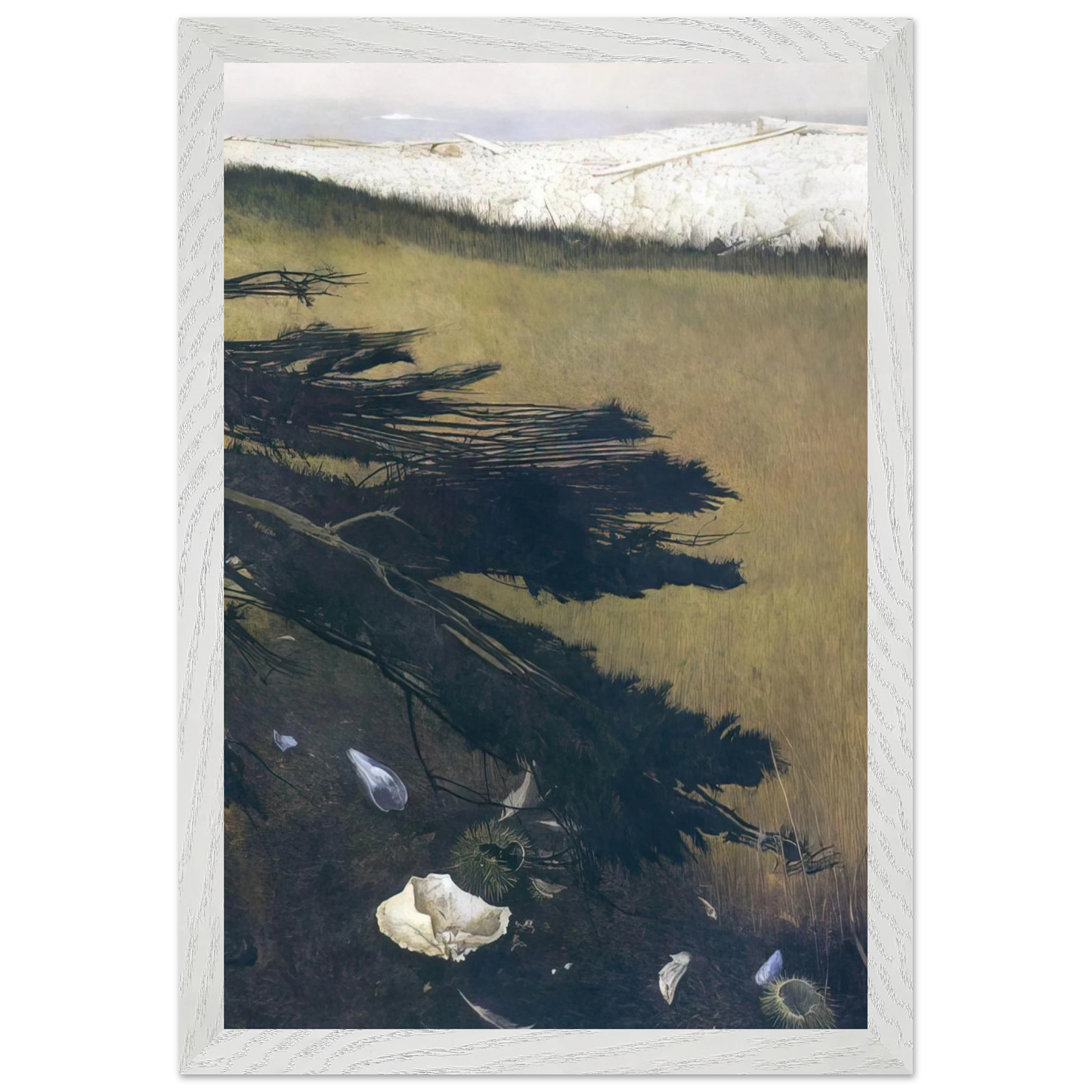 Andrew Wyeth - NOT DETECTED 47 Wall Art - 30x40 cm / 12x16 inches - Premium Wooden Framed Poster With Fine Art Paper - Wood frame