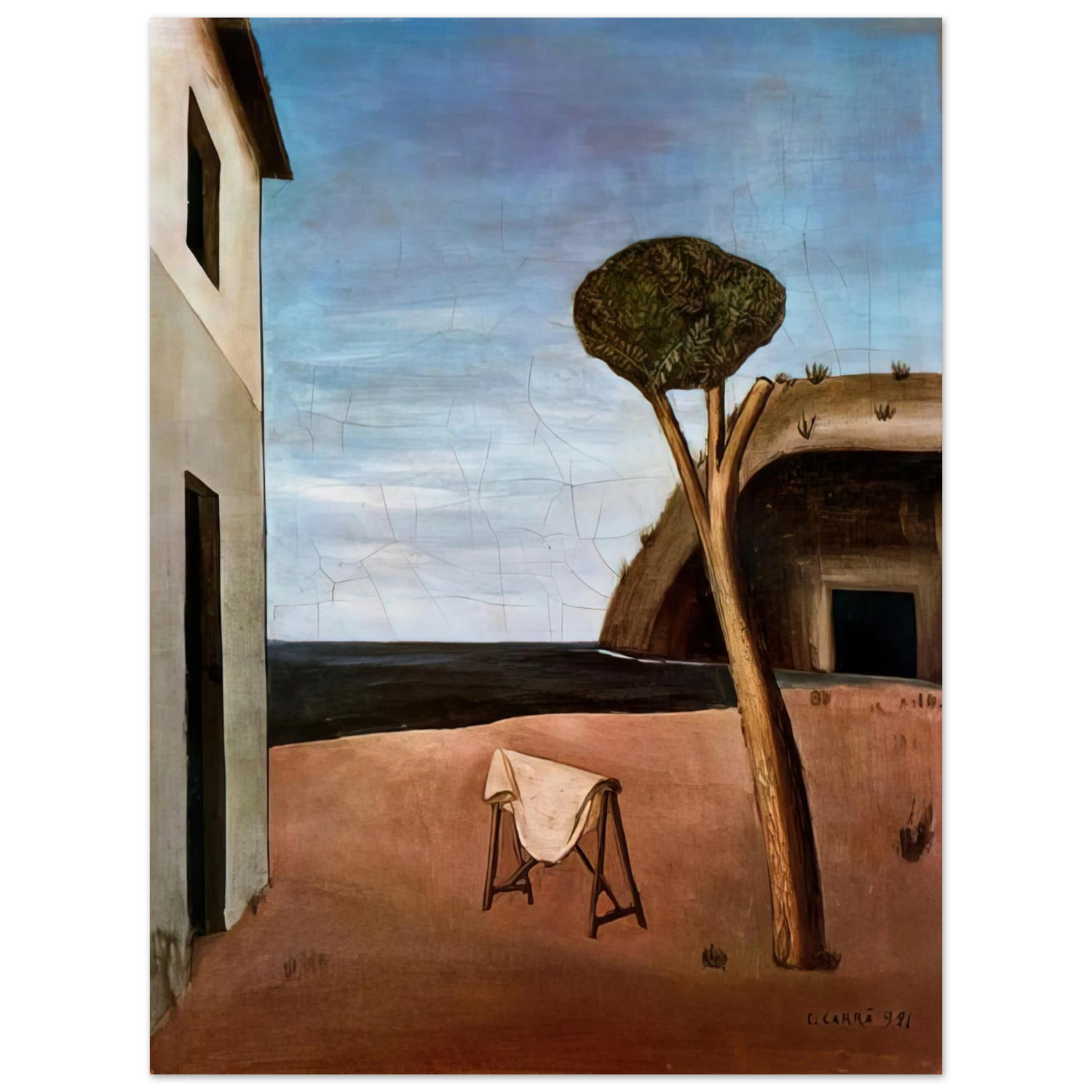 Carlo Carra - A PINE BY THE SEA 1921 Fine Art Poster - Default Title