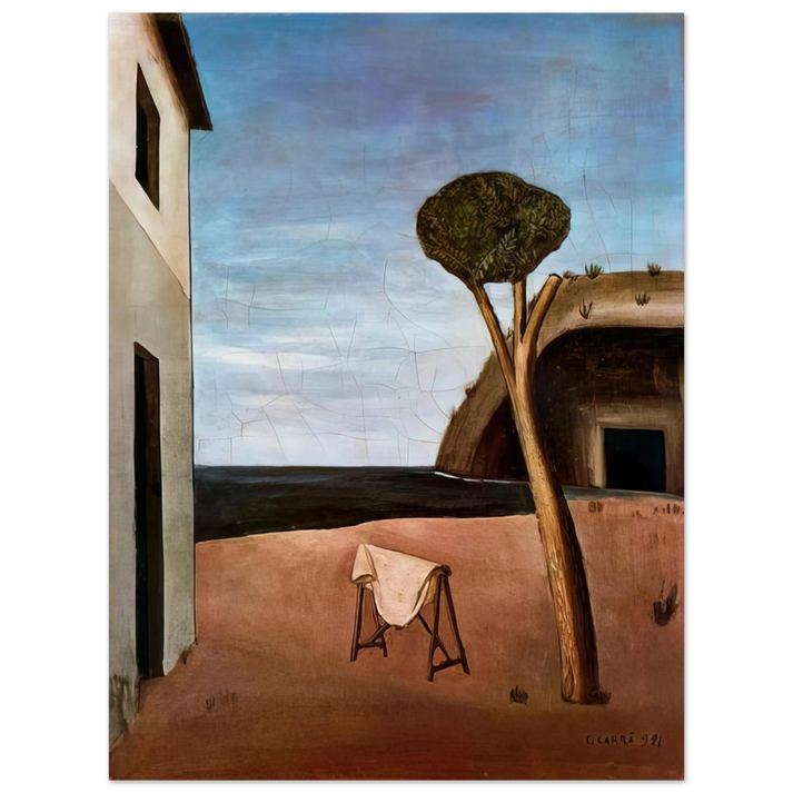Carlo Carra - A PINE BY THE SEA 1921  75x100 cm / 30x40inches Fine Art Poster