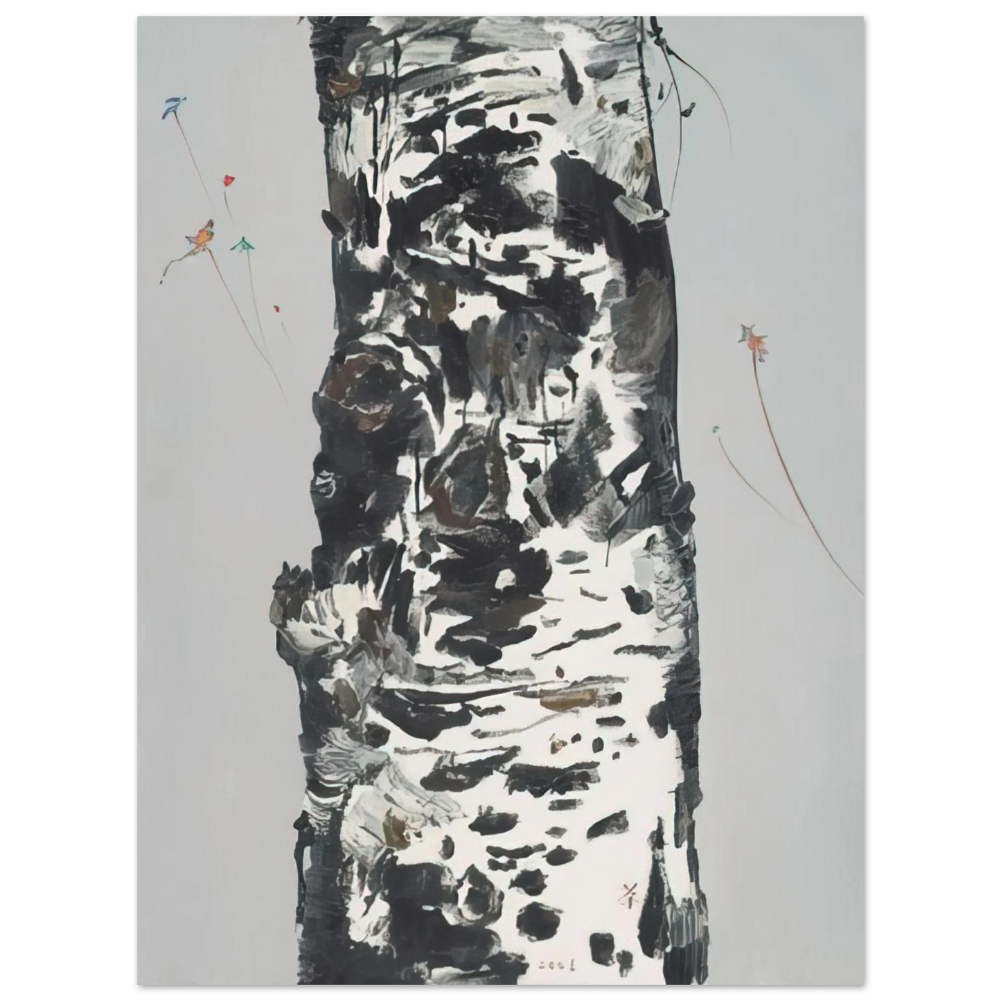 Wu Guanzhong - Kites Seen Again - 2003 Fine Art Poster - Default Title