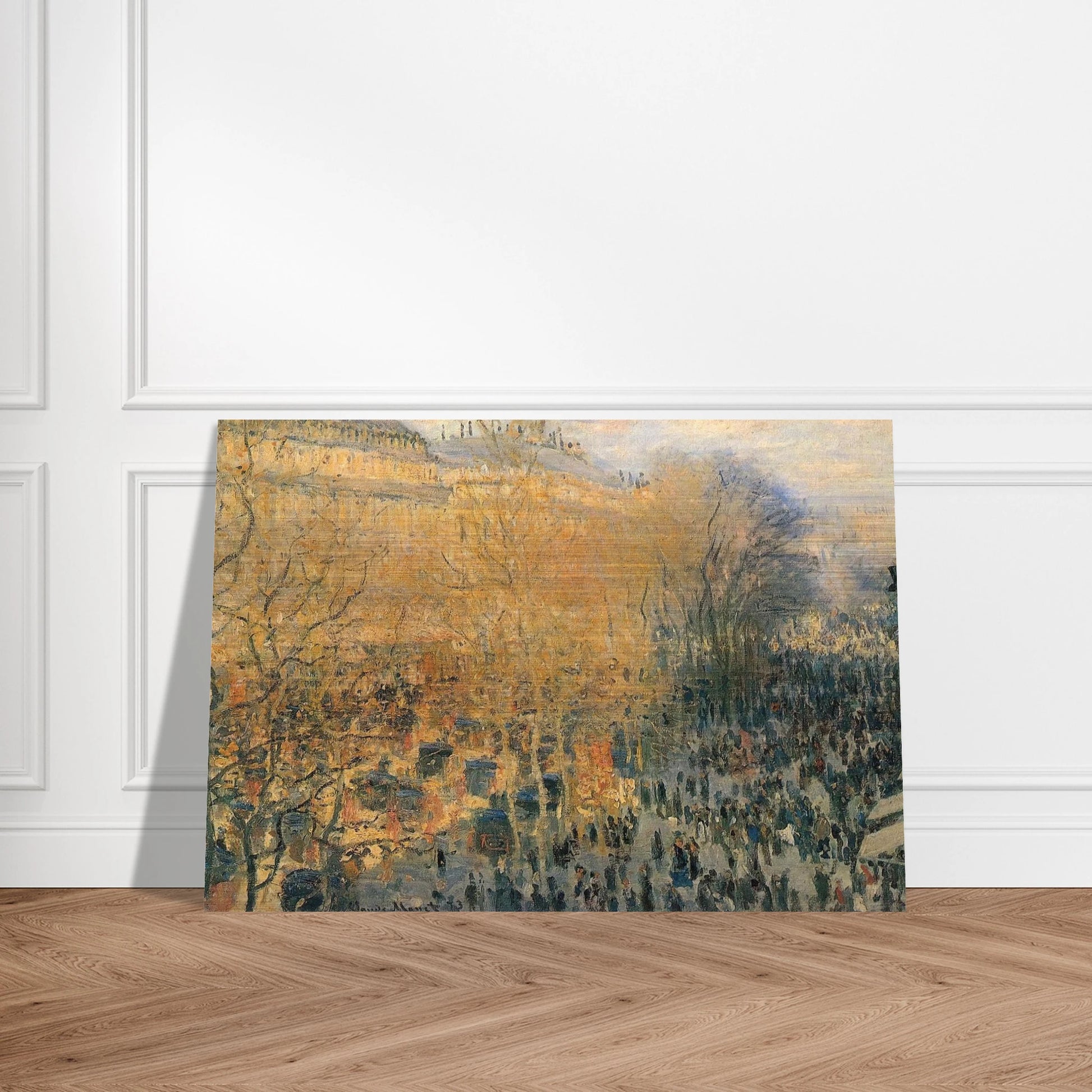 Boulevard of Capucines - claude monet Brushed Aluminum Print - 70x100 cm / 28x40 inches | claude monet Aluminum Print | claude monet Prints
