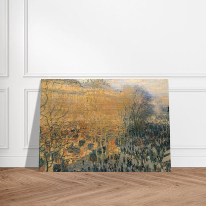 Boulevard of Capucines - claude monet Brushed Aluminum Print - 70x100 cm / 28x40 inches | claude monet Aluminum Print | claude monet Prints