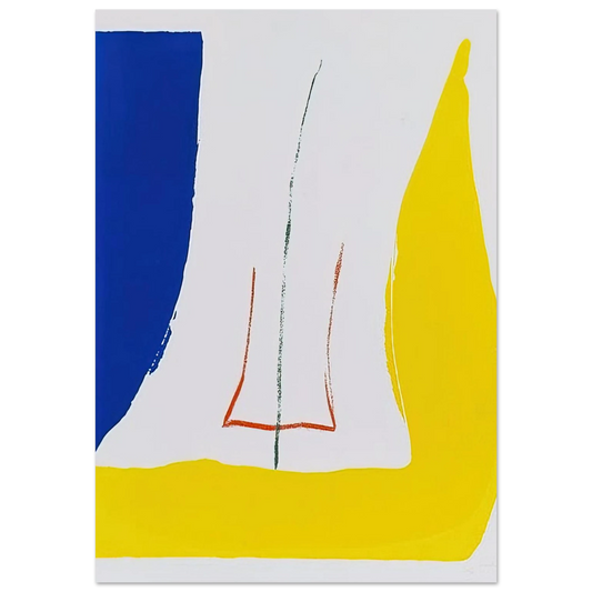 Helen Frankenthaler - Sun Corner - 1968 Wall art - 13x18 cm / 5x7 inches - Fine Art Poster - -