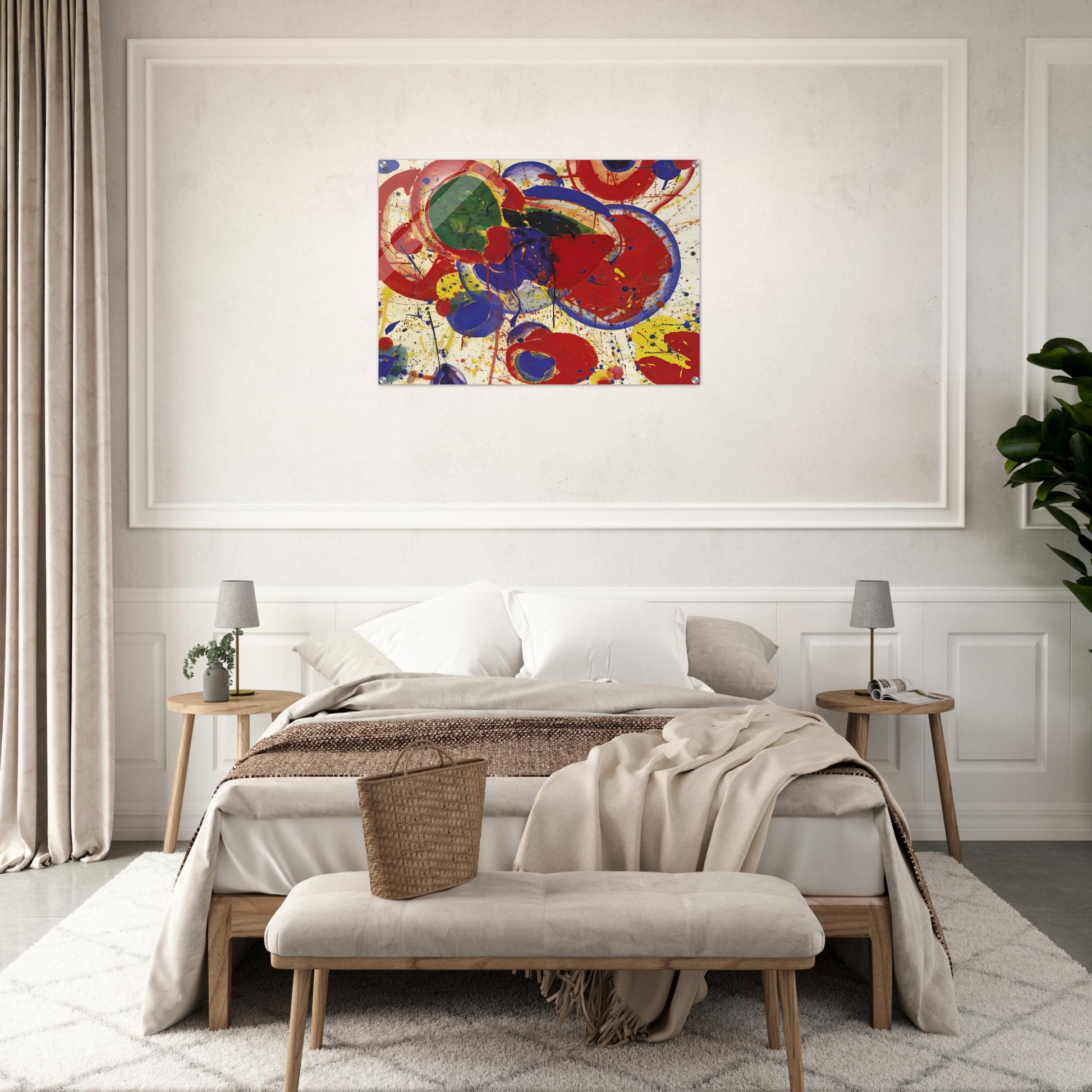 All Red - Sam Francis Acrylic Print - 70x100 cm / 28x40″ inches | Sam Francis Wall Art | Sam Francis Prints